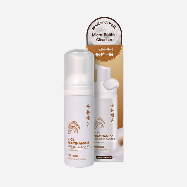 Pretty skin - Rice Niacinamide Bubble Cleanser