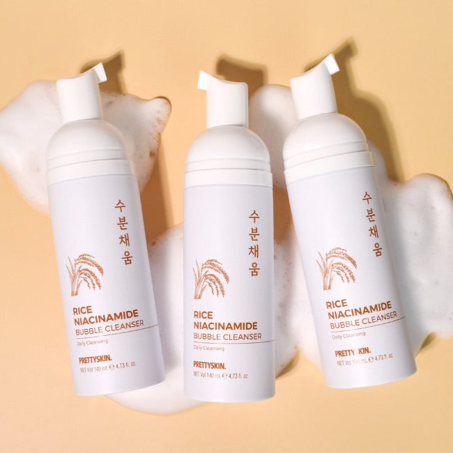 Pretty skin - Rice Niacinamide Bubble Cleanser