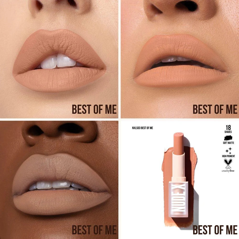 Nude X Soft Matte Lipstick Beauty Creations - Best Of Me