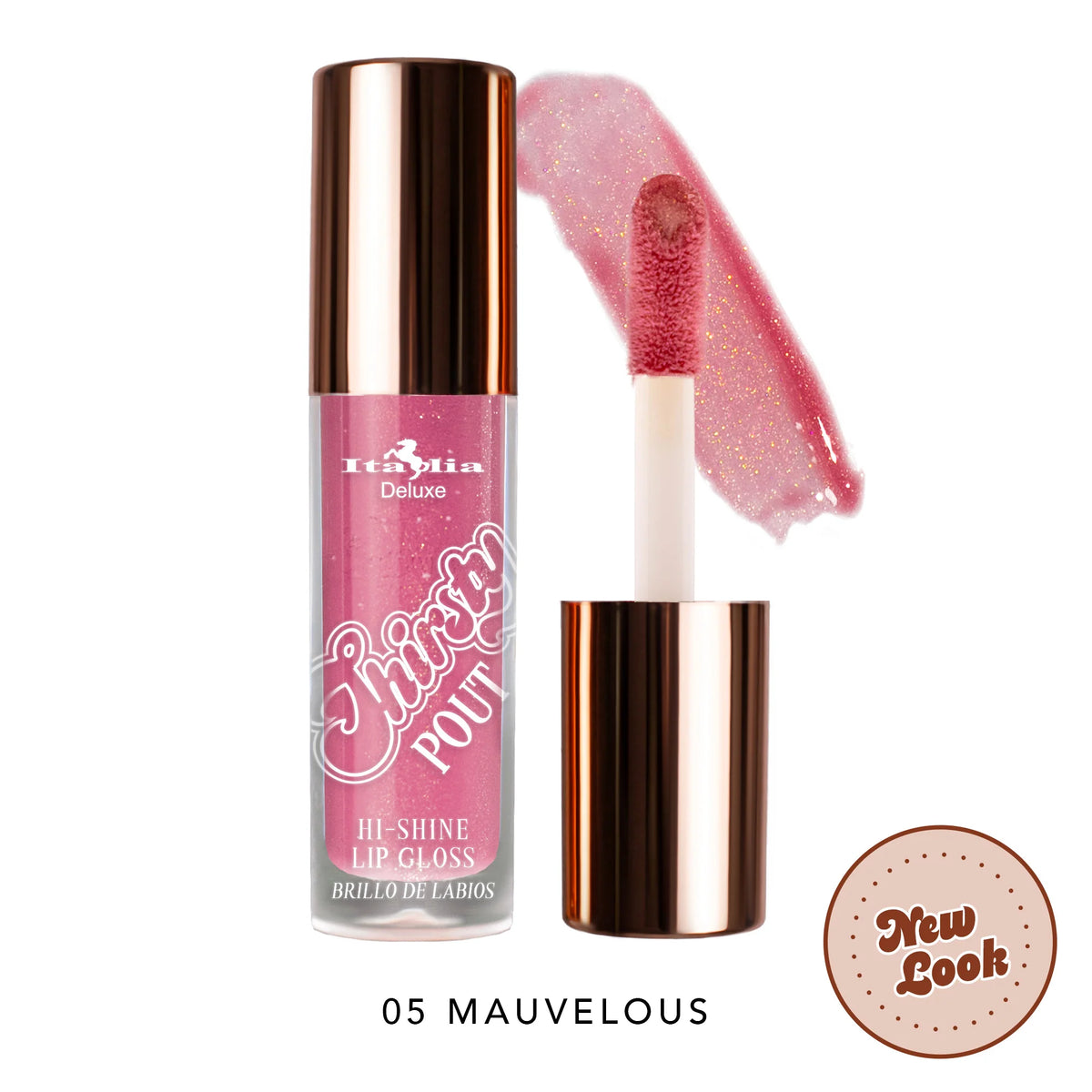 Thirsty Pout Hi-Shine Lip Gloss Italia Deluxe | 05 Mauvelous