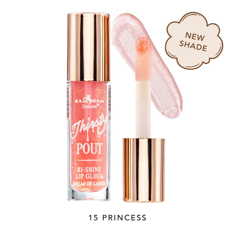 Thirsty Pout Hi-Shine Lip Gloss Italia Deluxe | 15 Princess