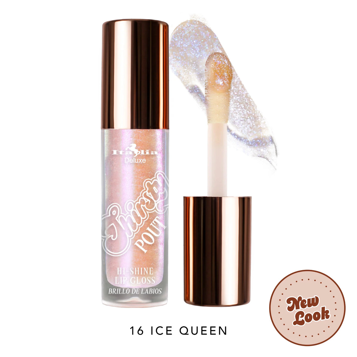 Thirsty Pout Hi-Shine Lip Gloss Italia Deluxe | 16 Ice Queen