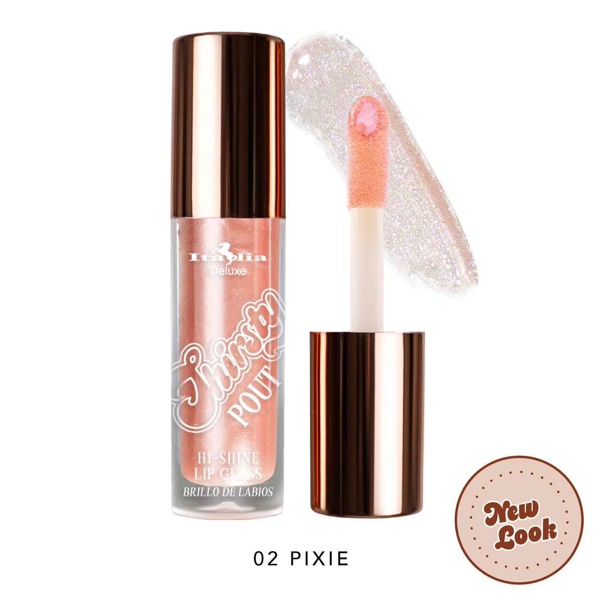 Thirsty Pout Hi-Shine Lip Gloss Italia Deluxe | 02 Pixie
