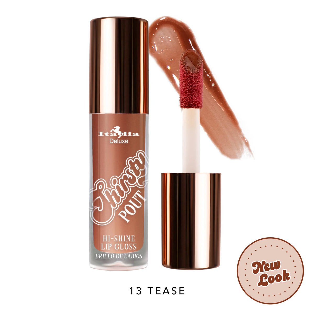 Thirsty Pout Hi-Shine Lip Gloss Italia Deluxe | 13 Tease