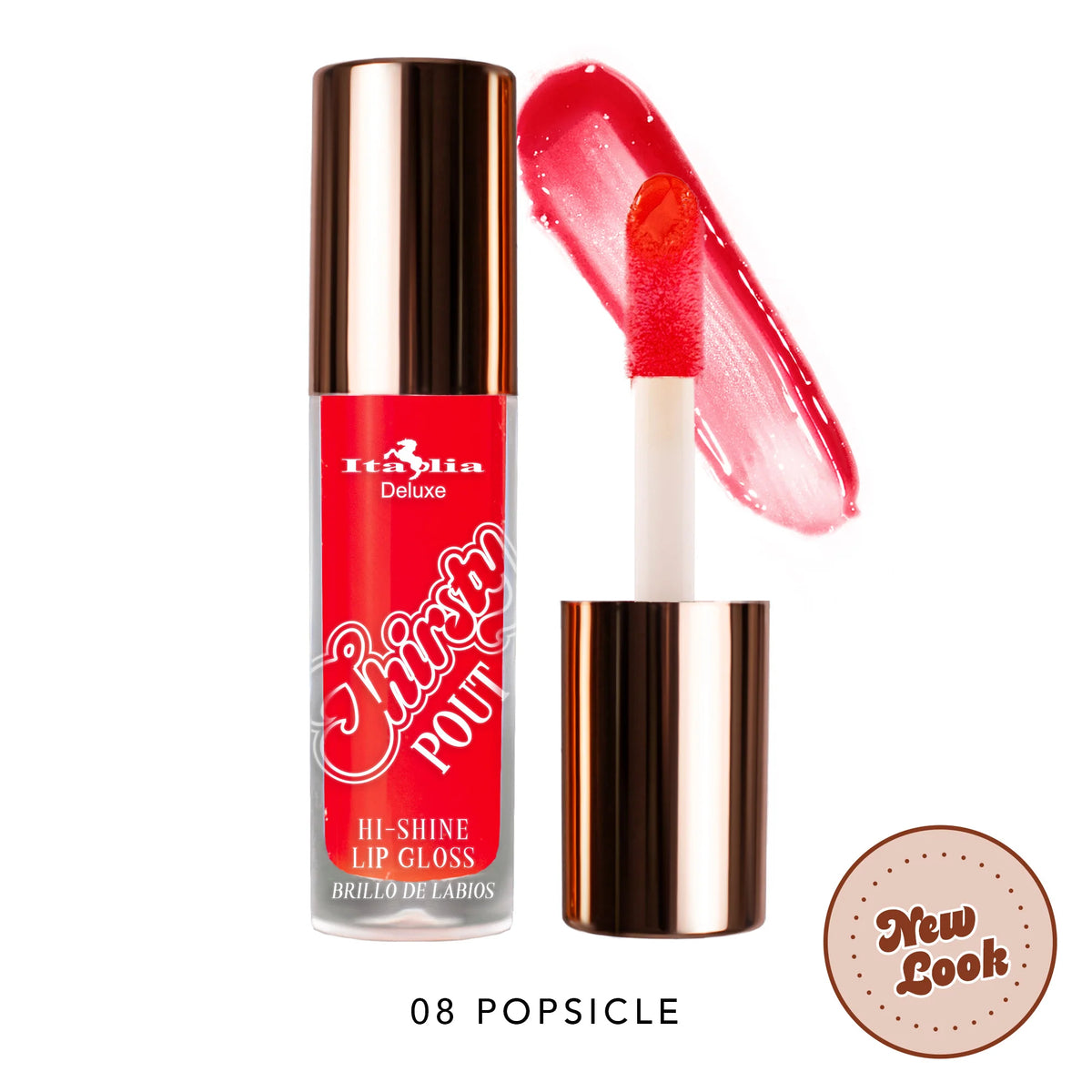 Thirsty Pout Hi-Shine Lip Gloss Italia Deluxe | 08 Popsicle