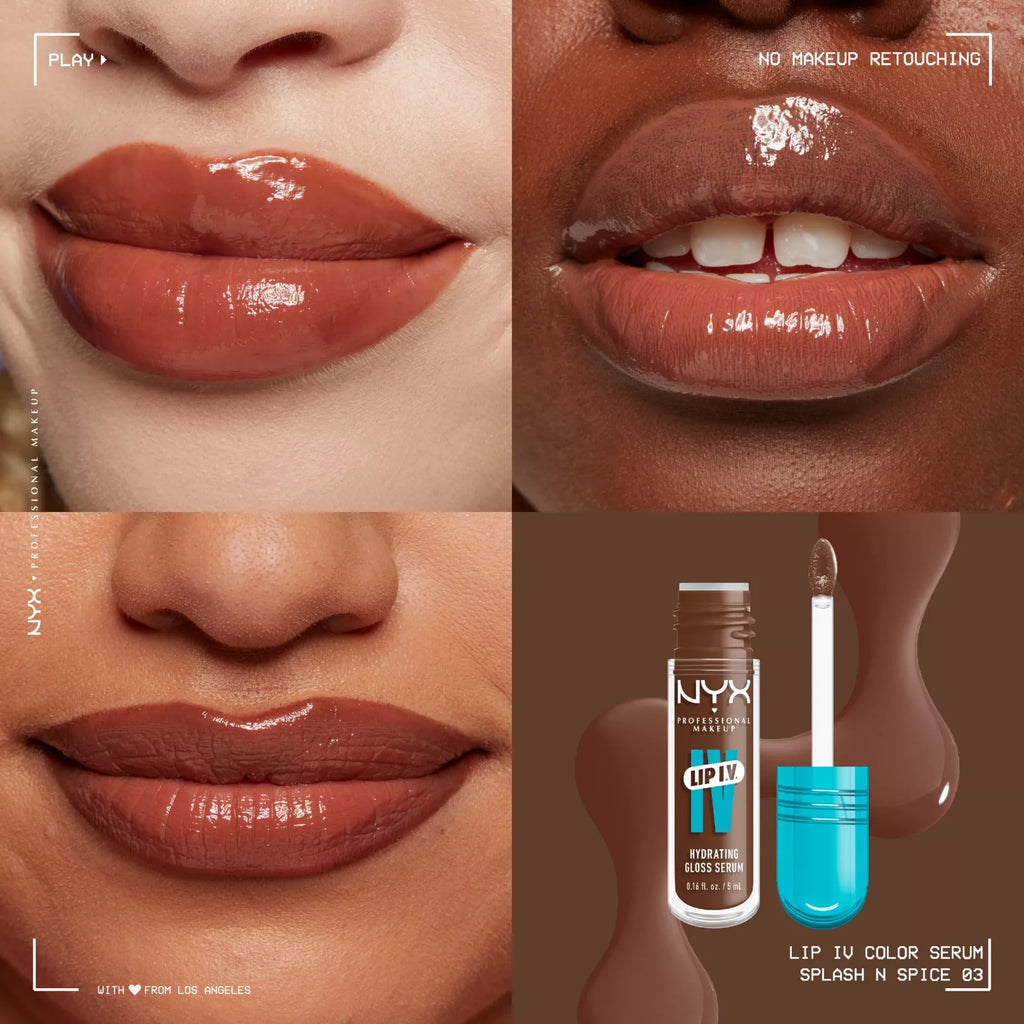 Lip IV Hydrating Gloss Stain NYX | 03 Splash N’ Spice