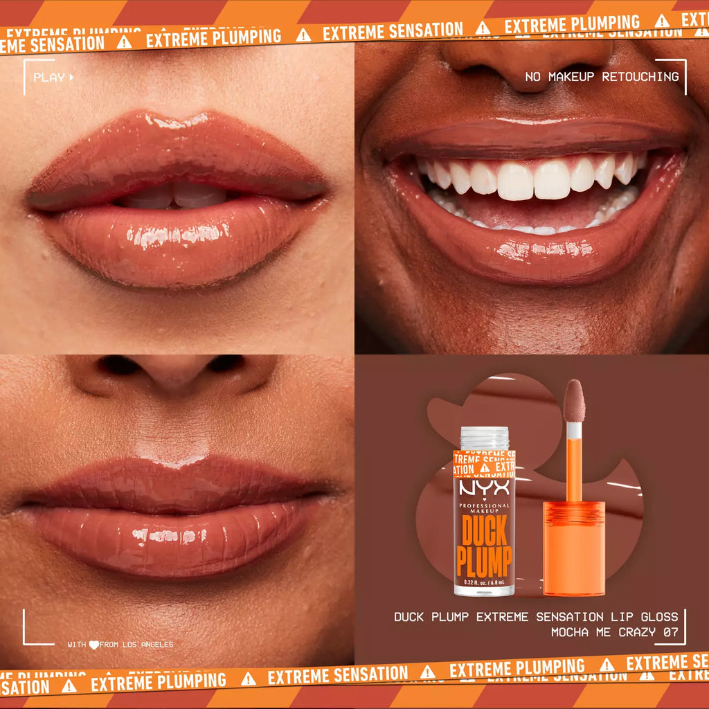 Duck Plump Plumping Lip Gloss NYX | 07 Mocha Me Crazy