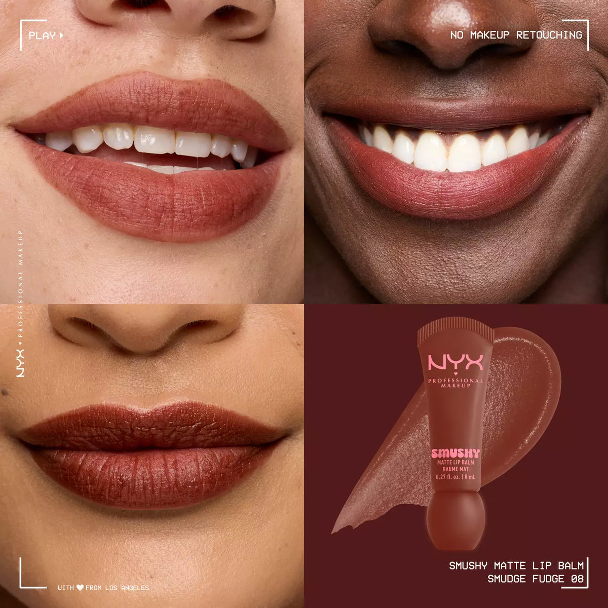 Smushy Matte Lip Balm NYX | 08 Smudge Fudge