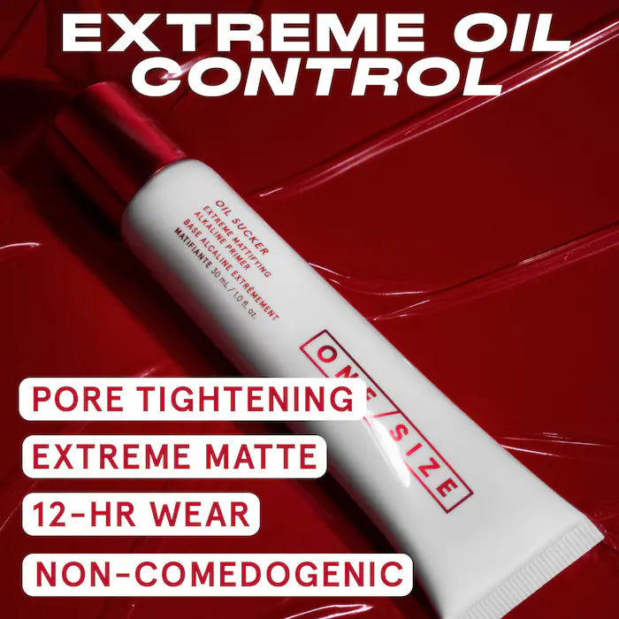ONE/SIZE by Patrick Starrr 
Oil Sucker Extreme Mattifying Alkaline Primer