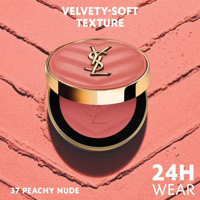 Yves Saint Laurent 
Make Me Blush 24H Buildable Powder Blush - 37 Peachy Nude