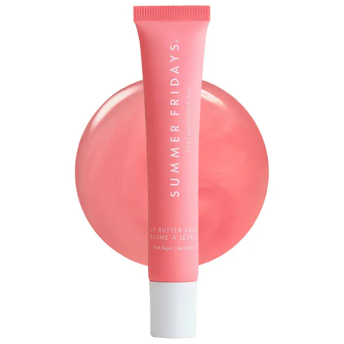 Summer Fridays 
Lip Butter Balm Treatment for Hydration + Nourishing Shine - Pink Sugar