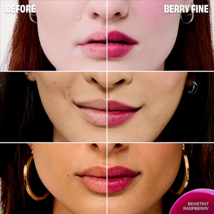 Benefit Cosmetics 
Benetint Liquid Lip + Cheek Blush Stain - Raspberry