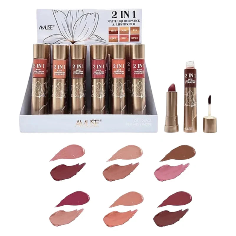 Amuse 2 in 1 Matte Liquid Lipstick & Lipstick Duo