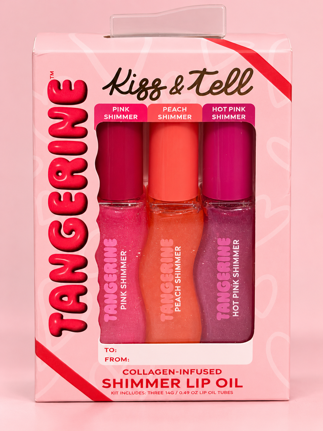 Tangerine Kiss & Tell Kit Shimmer Lip Oil