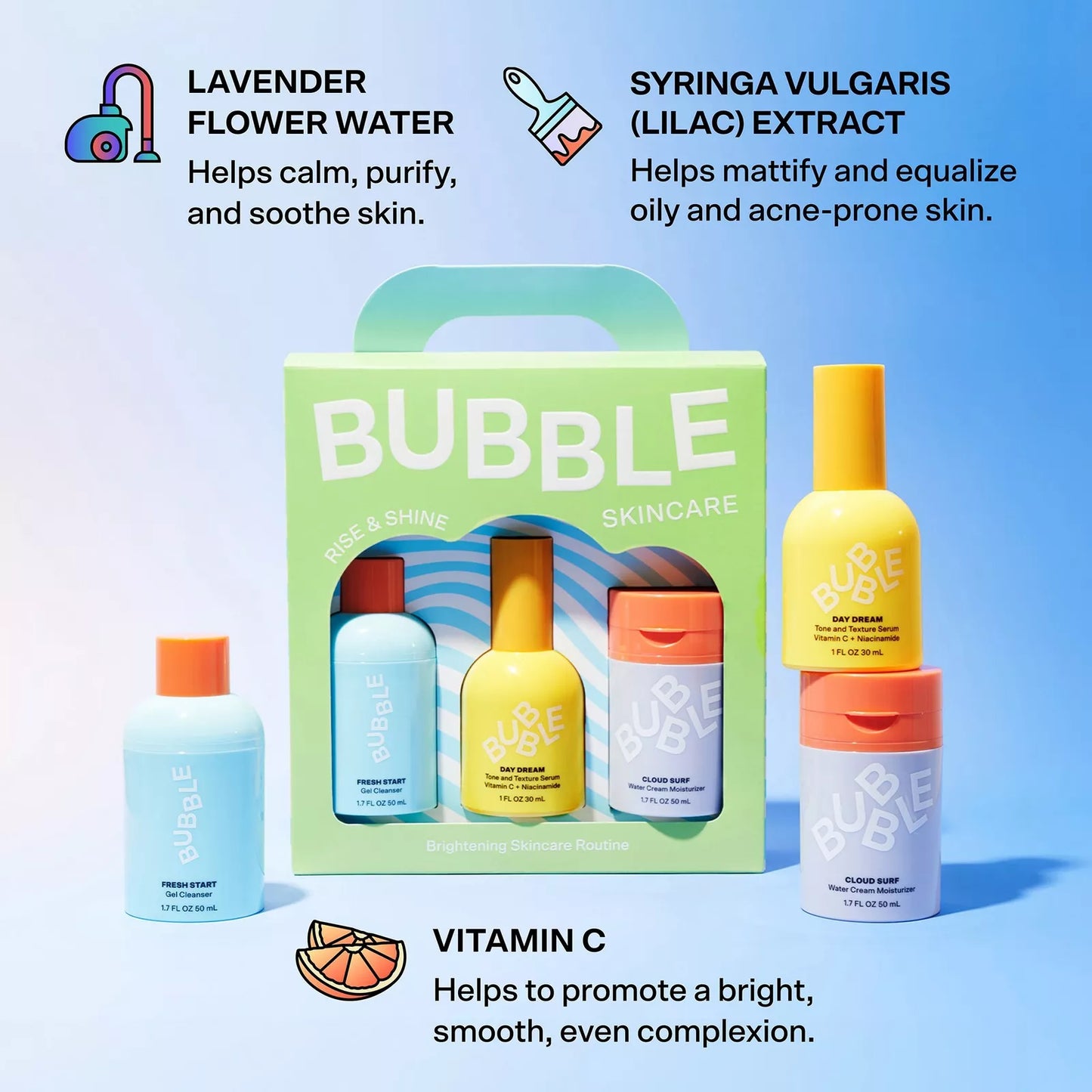 Rise and Shine Brightening Kit Bubble