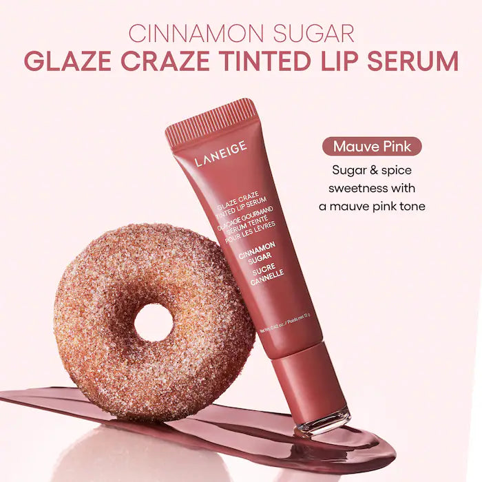 LANEIGE 
Glaze Craze Donut Delight Hydrating Tinted Lip Serum Duo