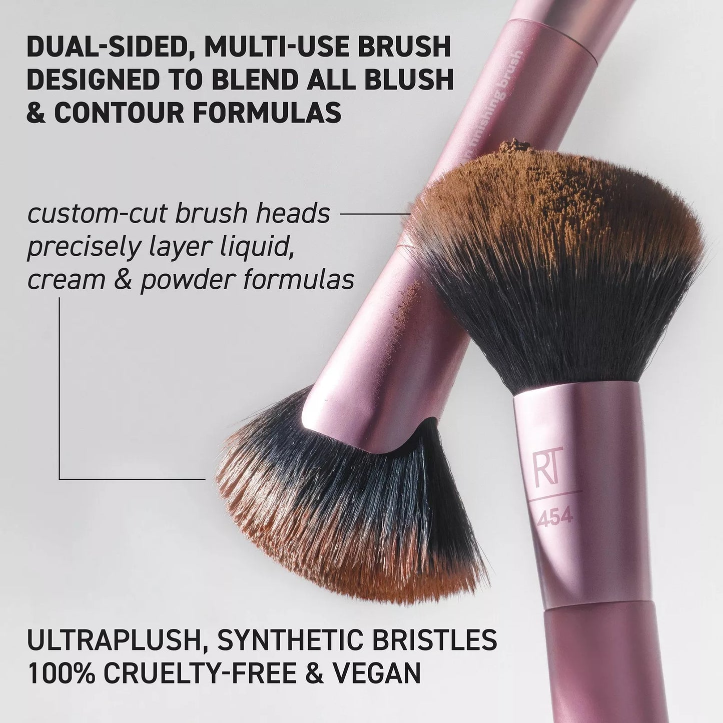 Angled Fan Dual-Sided Finishing Brush Real Techniques