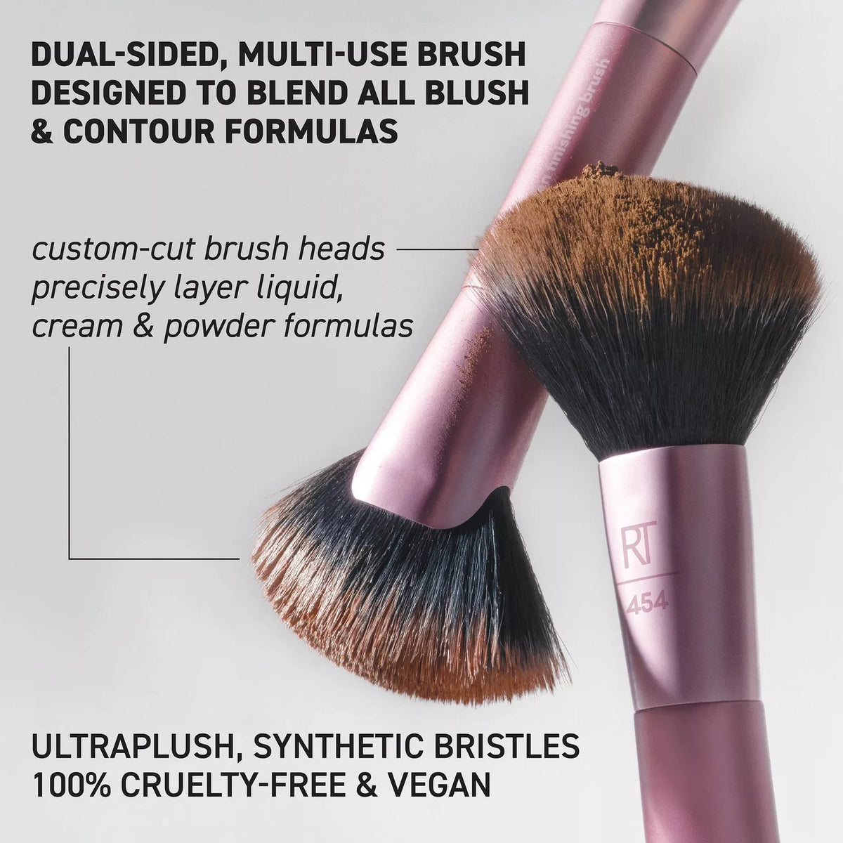 Angled Fan Dual-Sided Finishing Brush Real Techniques