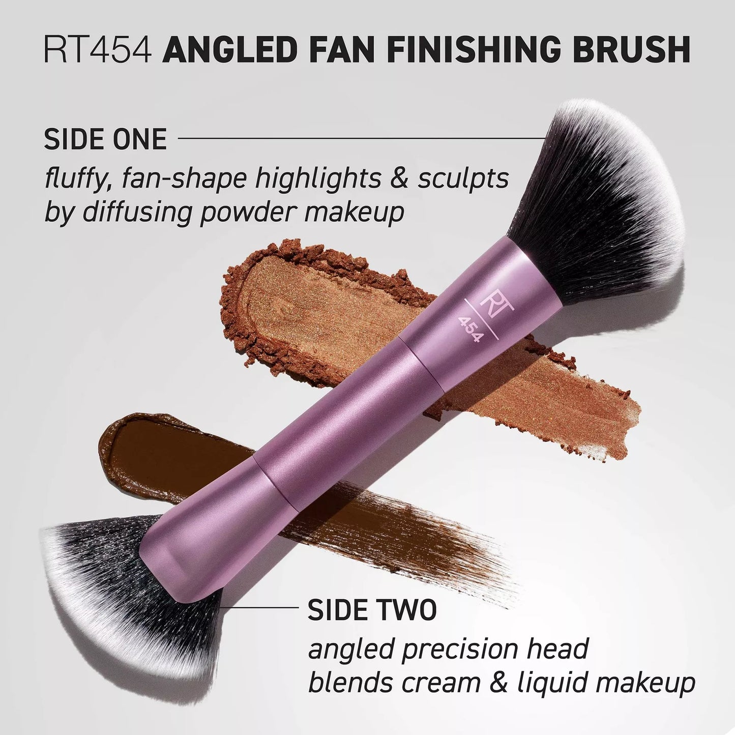 Angled Fan Dual-Sided Finishing Brush Real Techniques