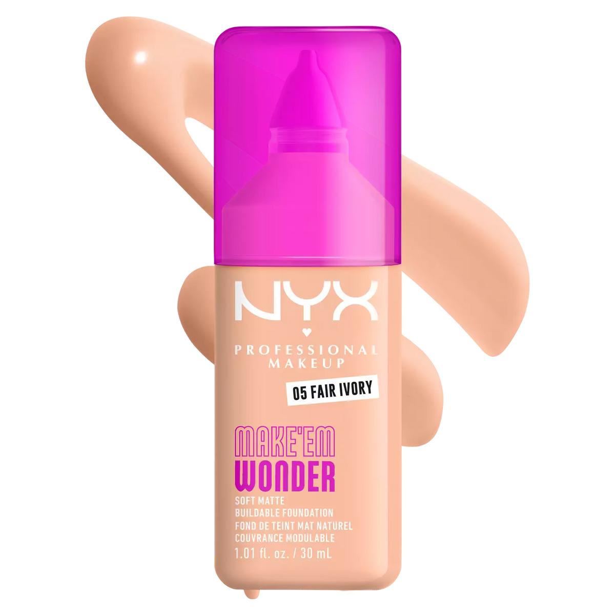 Make ‘En Wonder Soft Matte Buildable Foundation NYX | 05 Fair Ivory