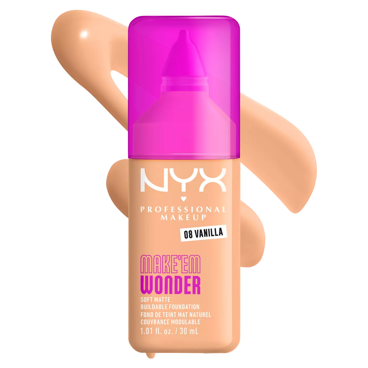 Make ‘En Wonder Soft Matte Buildable Foundation NYX | 08 Vanilla