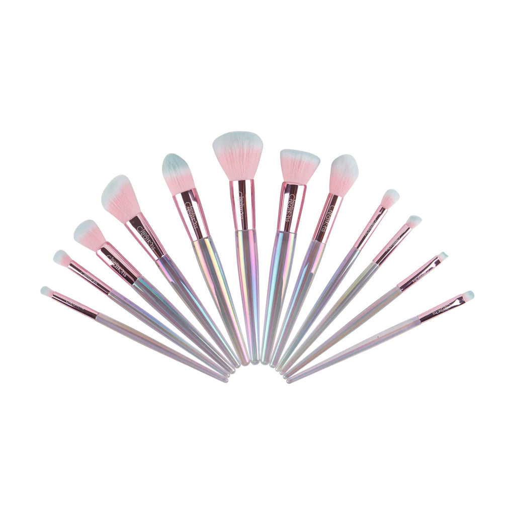 Holo Fun 12PC Brush Set + Cosmetiquera Beauty Creations