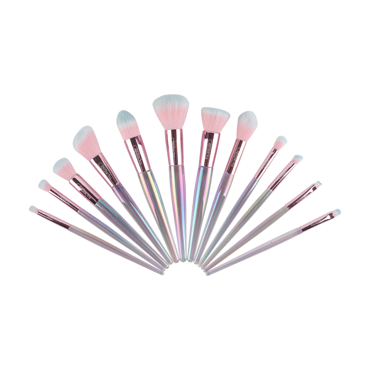 Holo Fun 12PC Brush Set + Cosmetiquera Beauty Creations