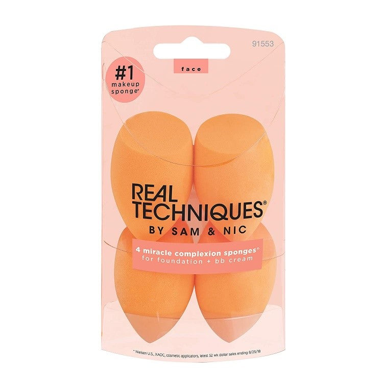 4 MIRACLE COMPLEXION SPONGES REAL TECHNIQUES
