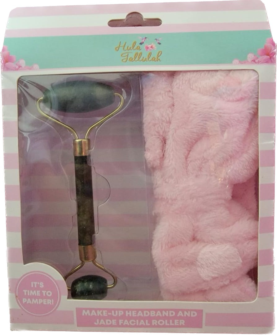 Make-UP Headband and Jade Facial Roller